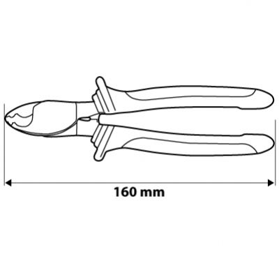 Obcinak do kabli miedzianych i aluminiowych 160mm NEO 01-513 GTX (01-513)