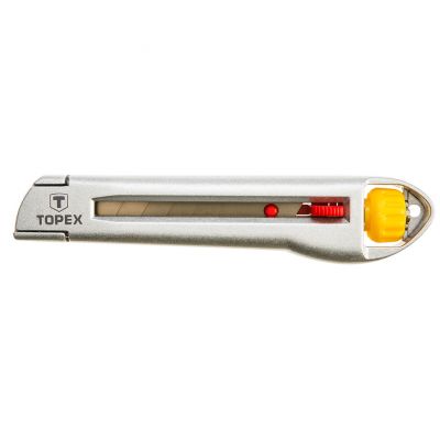 Nóż z ostrzem łamanym 18mm metalowy korpus TOPEX 17B103 GTX (17B103)