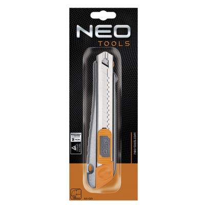 Nóż z ostrzem łamanym 18mm metalowy korpus NEO 63-021 GTX (63-021)