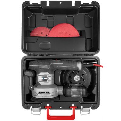 Szlifierka mimośrodowa 450W tarcza 125/150 mm walizka 59G349 GRAPHITE GTX (59G349)