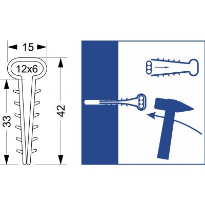 Uchwyt USMP-3 (100szt) 16.2 OPATÓWEK (16.2)