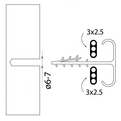 Uchwyt USMP-3 Bis (100szt) 16.5 OPATÓWEK (16.5)