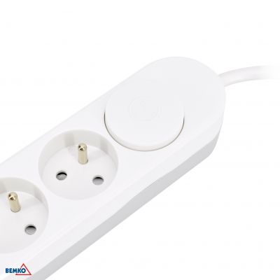 Przedłużacz 5 gniazd + wyłącznik + 2x USB(C+A) 1.5mmx2.0m (B05-NB5GW2M-2U)