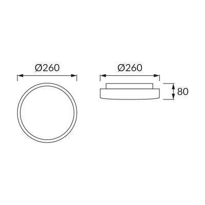 Plafoniera SOLA LED 12W 4000K  02783 IDEUS (02783)