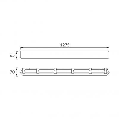 Oprawa pyłoszczelna do tub LED ARNOLD LED 1,2m IDEUS (04380)
