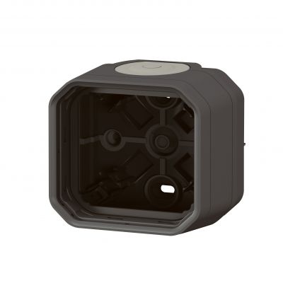 PLEXO Puszka pojedyncza natynkowa z przepustem membranowym antracyt 069601L LEGRAND (069601L)