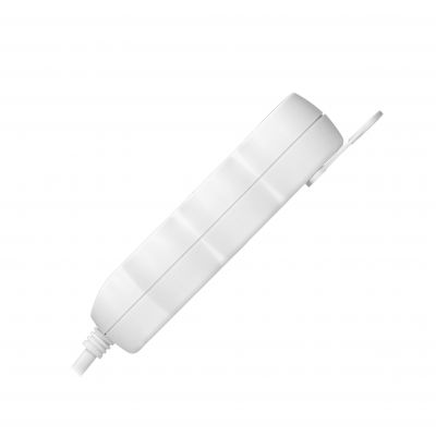 Przedłużacz 3-krotny z uziemieniem 1,5m 3x1,5mm2 Imax=16A płaska wtyczka, biały ES-4/W/1,5 ORNO (ES-4/W/1,5)