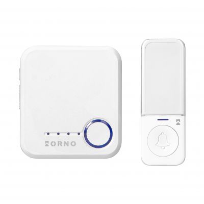Bezprzewodowy dzwonek do drzwi sieciowy 230V przycisk SOS Wifi Tuya biały ORNO (OR-DB-MK-175/W)
