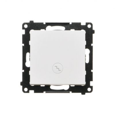 Simon 55 Łącznik schodowy z podświetleniem LED podświetlenie jakW łączniku pojedynczym szybkozłączka Biały mat TW6L.01/111 KONTAKT (TW6L.01/111)