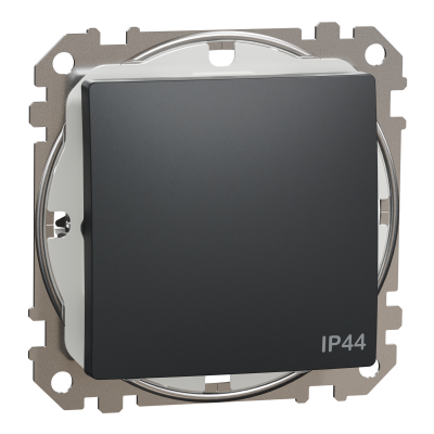 Sedna Design & Elements łącznik pojedynczy IP44 czarny antracyt SDD214101 SCHNEIDER (SDD214101)
