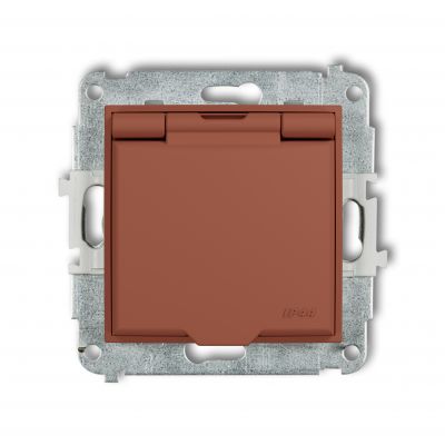KARLIK ICON Gniazdo hermetyczne z uziemieniem terakota 63IGPB-1zp  (63IGPB-1zp)