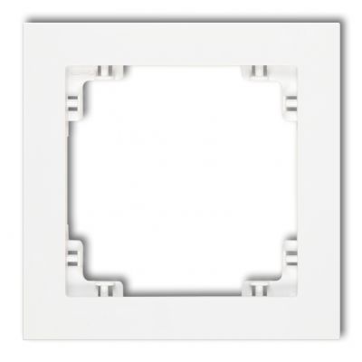 KARLIK DECO Ramka pojedyncza z tworzywa biały mat 25DR-1 (25DR-1)