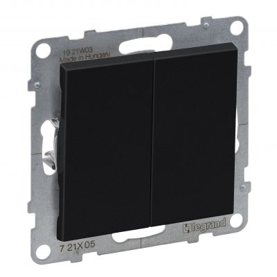 Suno Łącznik Świecznikowy - 10 Ax - 250V - Zaciski Automatyczne Czarny 721405 LEGRAND (721405)
