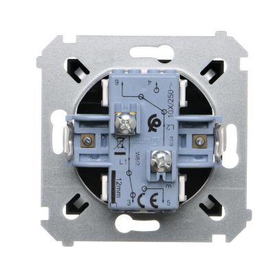 Simon 54 Łącznik schodowy podwójny bez piktogramu 10A 250V zaciski śrubowe czarny DW6/2.01/X/49 KONTAKT (DW6/2.01/X/49)