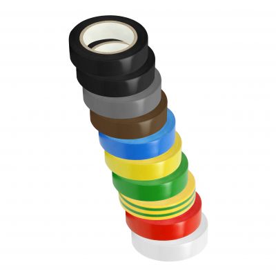 Taśma izolacyjna samoprzylepna samogasnąca 15mm 10m do kabli zestaw 10x szt. (OR-AE-13306)