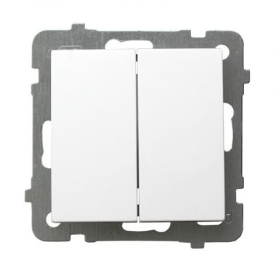 AS Łącznik podwójny krzyżowy kolor biały ŁP-19G/m/00 OSPEL (ŁP-19G/m/00)
