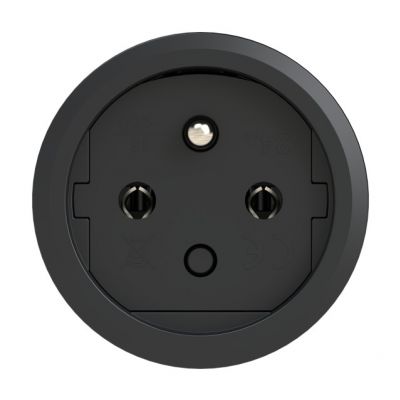 GNIAZDO PRZENOŚNE JEDNOFAZOWE GUMOWE 10/16A 2 P+Z Gniazdo gumowe z bolcem 2410-srw PCE (2410-srw)