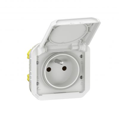 PLEXO Gniazdo hermetyczne IP55 podtynkowe biały 069621L LEGRAND (069621L)