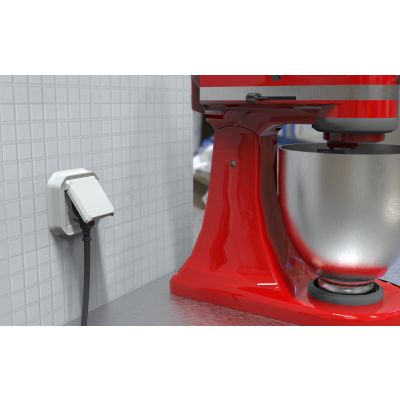 PLEXO Gniazdo hermetyczne IP55 podtynkowe biały 069621L LEGRAND (069621L)