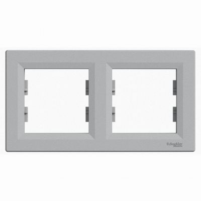 Asfora ramka podwójna 2-krotna pozioma aluminium EPH5800261 SCHNEIDER (EPH5800261)