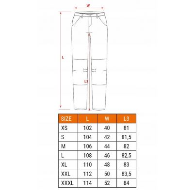 Spodnie robocze HD Slim odpinane kieszenie rozmiar L 81-239-L NEO TOOLS GTX (81-239-L)