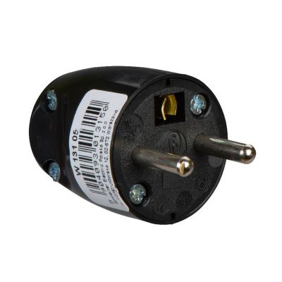 Wtyczka proste wyprowadzenie przewodu czarny W13105 SCHNEIDER (W13105)