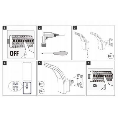 Oprawa Lampa Ogrodowa Elewacyjna PIRYT LED 10W AD-OP-6109BLPM4 ORNO (AD-OP-6109BLPM4)