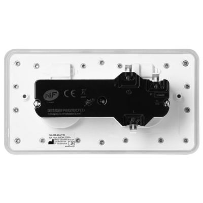 Hermetyczne gniazdo elektryczne podwójne prostokątne IP55 2x2P+Z(French) białe ORNO (OR-GM-9047/W)