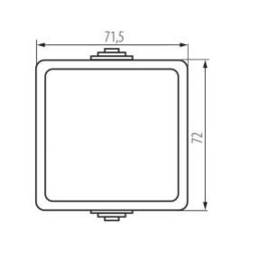 TEKNO Łącznik jednobiegunowy hermetyczny śrubowy 10AX 250V szary IP54 25348 KANLUX (25348)