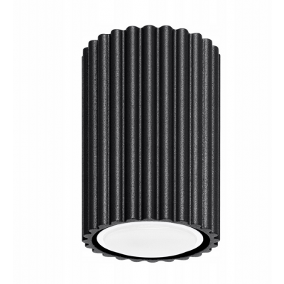 Plafon tuba KARBON 10cm czarny SL.1568 SOLLUX (SL.1568)