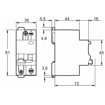 Wyłącznik różnicowonadprądowy K60 DPNVigiK-B20-30-AC B20A 1P+N 30mA typ AC A9D22620 SCHNEIDER (A9D22620)