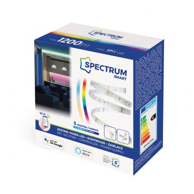 Zestaw SMART taśma LED RGB+kontroler+zasilacz WIFI  WOJ+14493 Spectrum Led (WOJ+14493)