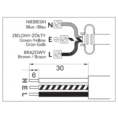 Rozgałęźnik bryzgoszczelny i odporny na uderzenia, IP44, 4 gniazda 2P+Z, 16A, 230V AC, gumowy, uniep OR-AE-13167 ORNO (OR-AE-13167)